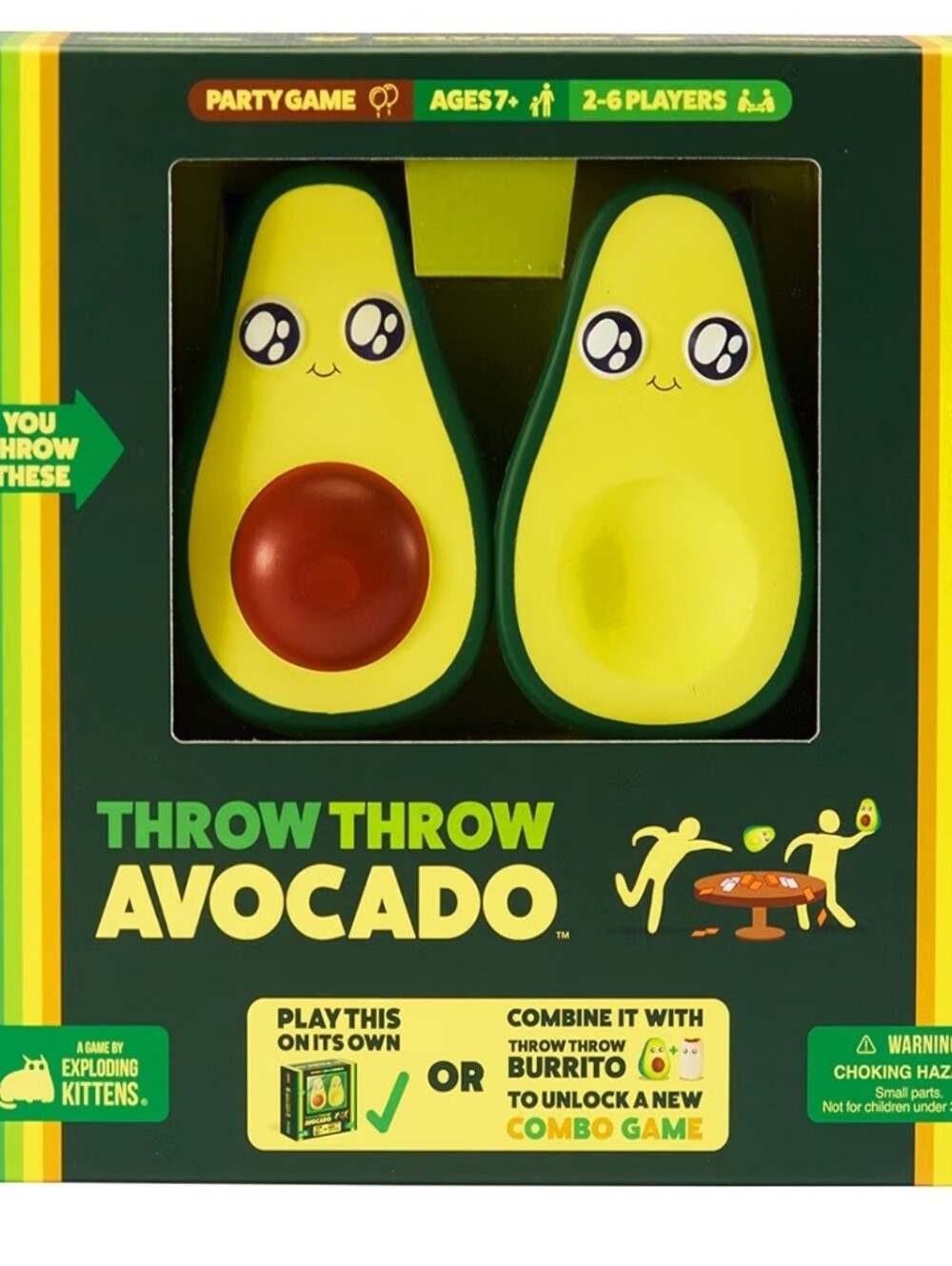 Throw Throw Avocado Kids Game - Green Avocado Tossing Set